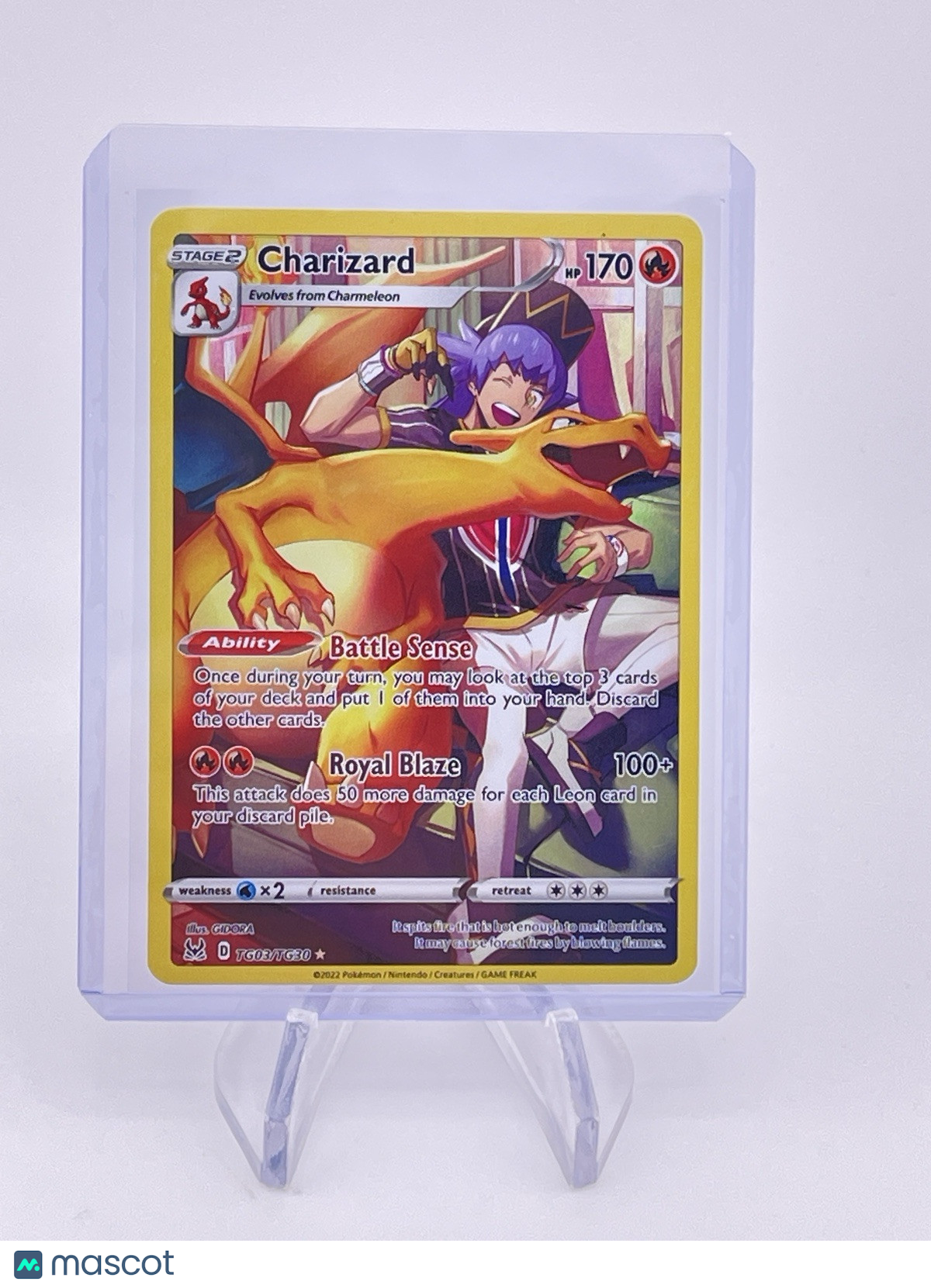 Charizard TG03/TG30 Ultra Rare Full Art Lost Origin Pokemon TCG