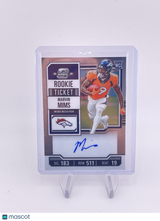 Marvin Mims 2023 Contenders Optic Auto Autograph Rookie RC Signature