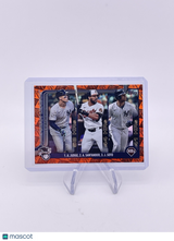 2025 Topps Series 1 AL HRs Leaders Judge Santander Soto Spring Training Orange Foilboard /25