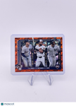 2025 Topps Series 1 AL HRs Leaders Judge Santander Soto Spring Training Orange Foilboard /25