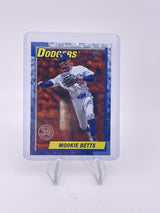 Mookie Betts 2025 Topps Series One Orange Crackle Foilboard /25 Dodgers