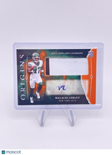 Malachi Corley 2024 Origins Jersey Patch Auto Autograph /75 RPA Rookie Rc
