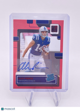Alec Pierce 2022 Clearly Donruss Rated Rookie Auto Autograph Signature