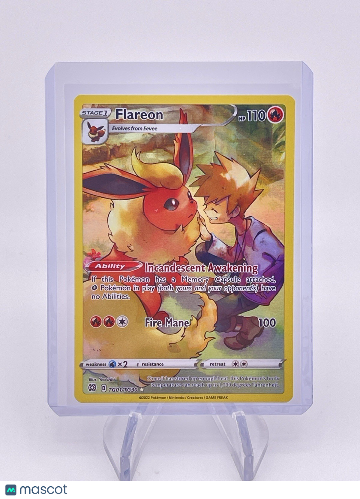 Flareon TG01/TG30 Swsh09: Brilliant Stars Trainer Gallery Holo