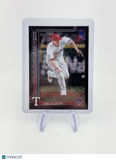 Corey Seager 2025 Topps Series 1 Black Holo Foil /10 Rangers SP
