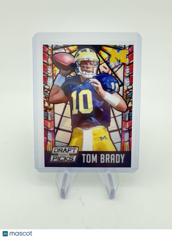 Tom Brady 2015 Panini Prizm Collegiate Draft Picks Stained Glass #46 Michigan