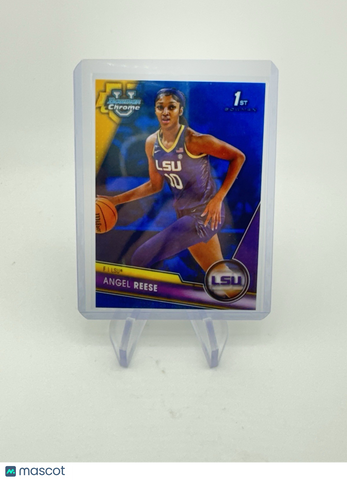 Angel Reese 2023-24 Bowman U Chrome Blue RayWave Refractor 1st Prospect /199 LSU