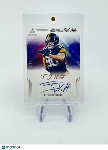 TJ Watt 2020 Panini Luminance Auto /99 Illuminated Ink Steelers