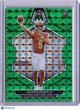 Jayden Daniels 2024 Panini Mosaic Green Rookie RC Commanders