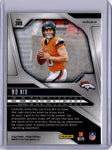 Bo Nix 2024 Panini Prizm Orange Disco Rookie RC Broncos