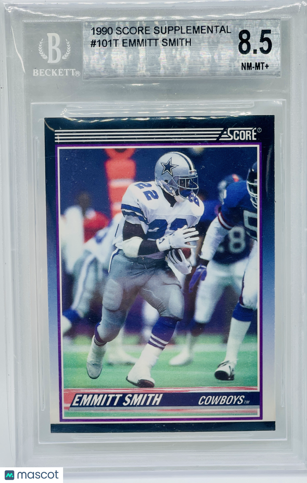 1990 Score Supplemental Emmitt Smith #101T BGS 8.5