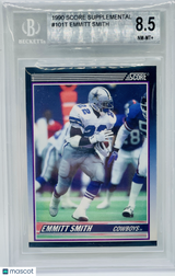 1990 Score Supplemental Emmitt Smith #101T BGS 8.5