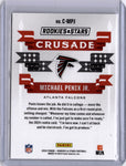 Michael Penix Jr 2024 Panini Rookies & Stars Crusade Red Rookie RC Falcons