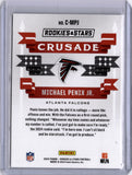 Michael Penix Jr 2024 Panini Rookies & Stars Crusade Red Rookie RC Falcons