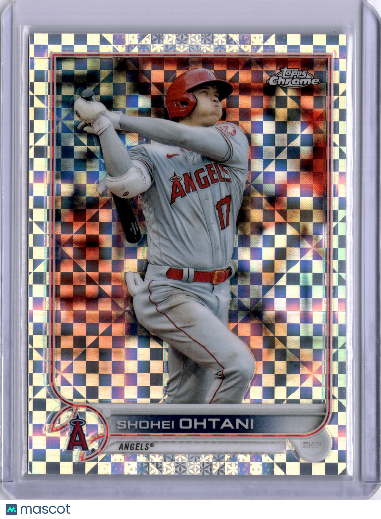 Shohei Ohtani 2022 Topps Chrome X-Fractor Dodgers Angels