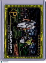 Paul Skenes 2024 Topps Update Duo An Immediate Hit /50 Yellow Crackle Foilboard