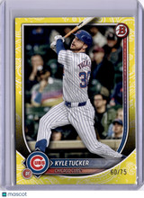 Kyle Tucker 2025 Bowman Yellow Pattern /75 Cubs