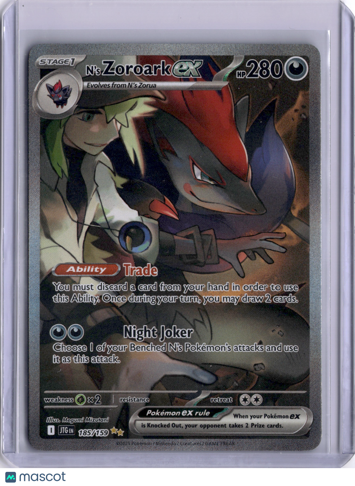N's Zoroark EX Journey Together 188/159 Holo TCG