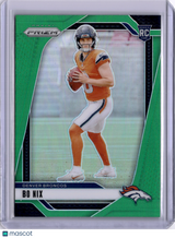 Bo Nix 2024 Panini Prizm Green Rookie RC Broncos