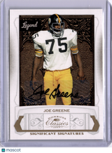 Joe Greene 2009 Donruss Classics Significant Signatures Auto /61 Steelers HOF