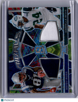 Randy Moss Darrelle Revis 2024 Panini Spectra Jersey Patch /25 HOF