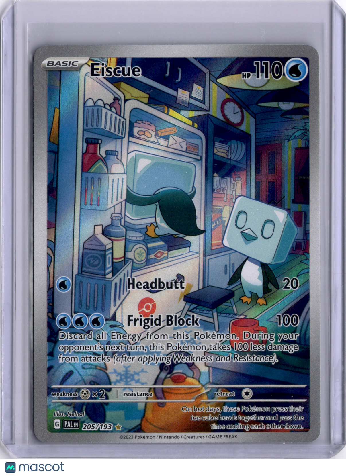 Eiscue Scarlet & Violet Paldea Evolved 205/193 Illustration Rare Holo TCG