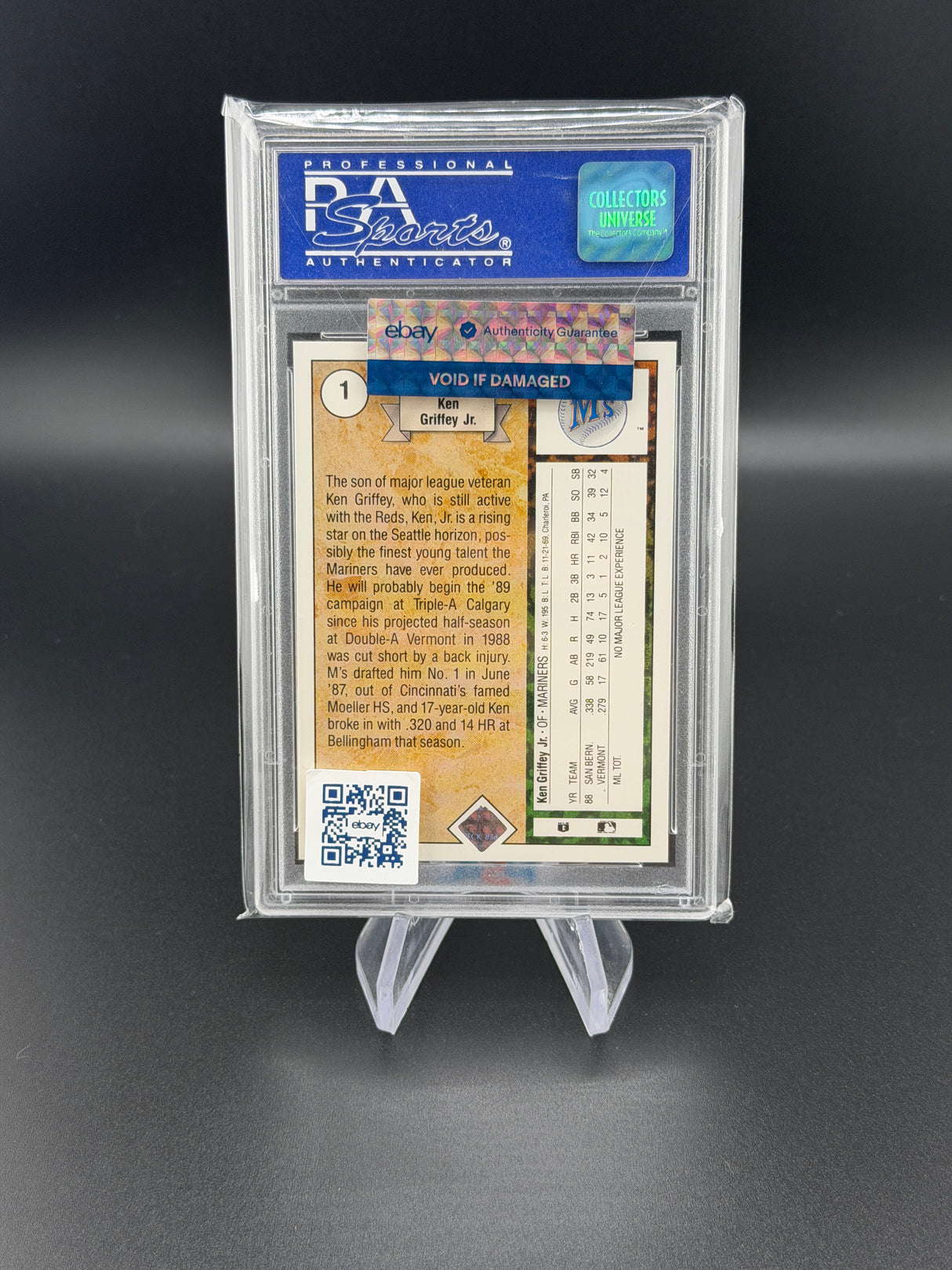 Ken Griffey Jr 1989 Upper Deck Star Rookie RC #1 PSA 10 Gem Mint
