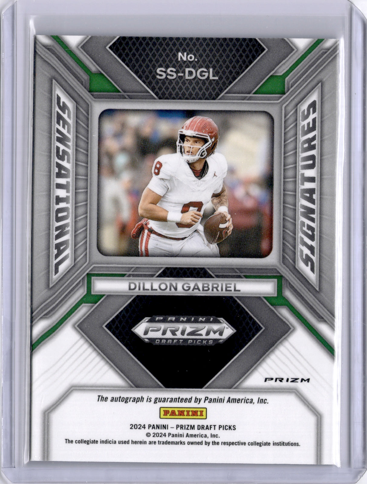 Dillon Gabriel 2024 Panini Prizm Draft Picks Sensational Signatures Auto Browns