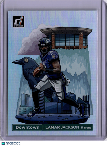 Lamar Jackson 2024 Panini Donruss Downtown Ravens