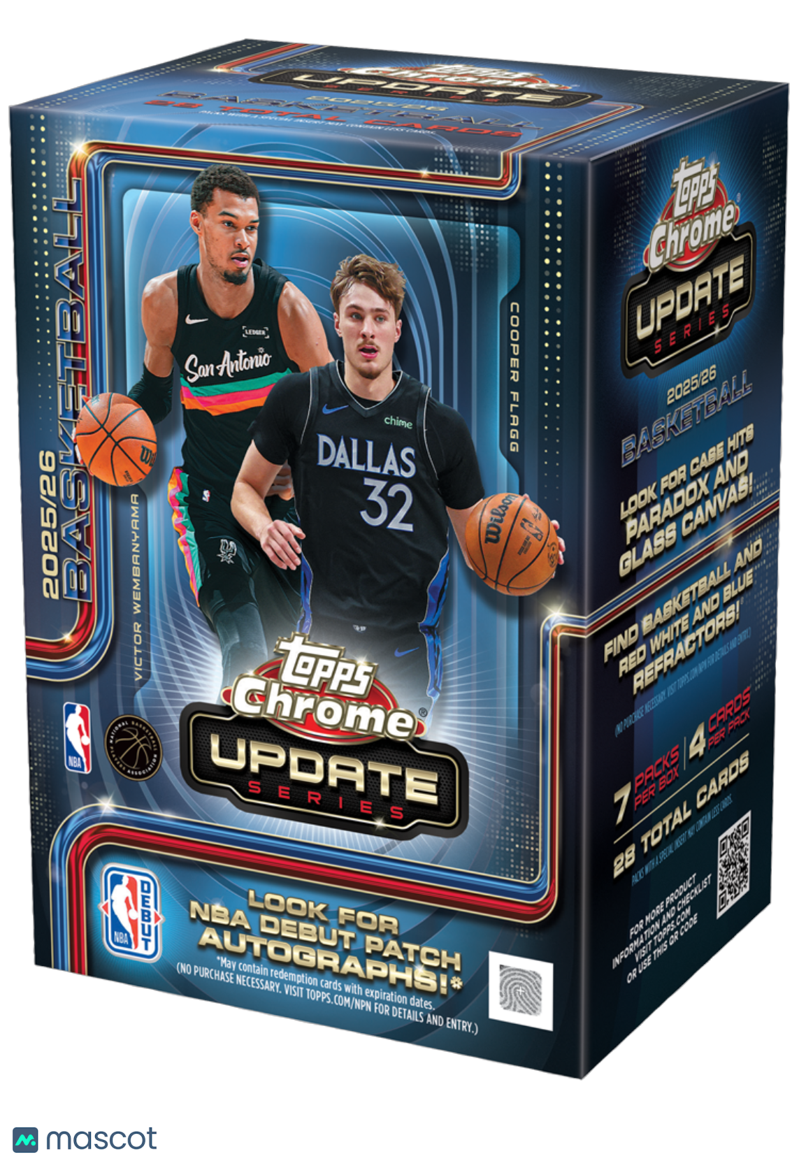 2025-26 Topps Chrome Update Basketball Blaster Value Box