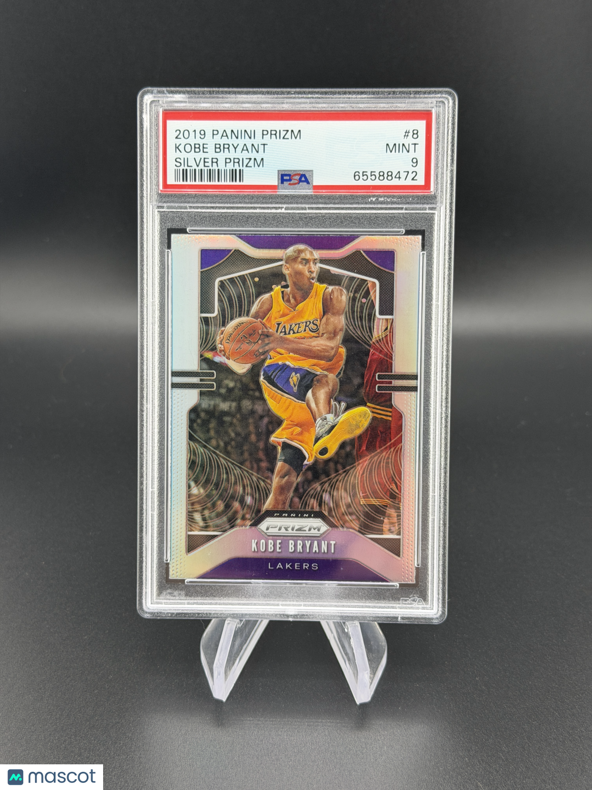 Kobe Bryant 2019 Panini Prizm Silver PSA 9 Mint Lakers