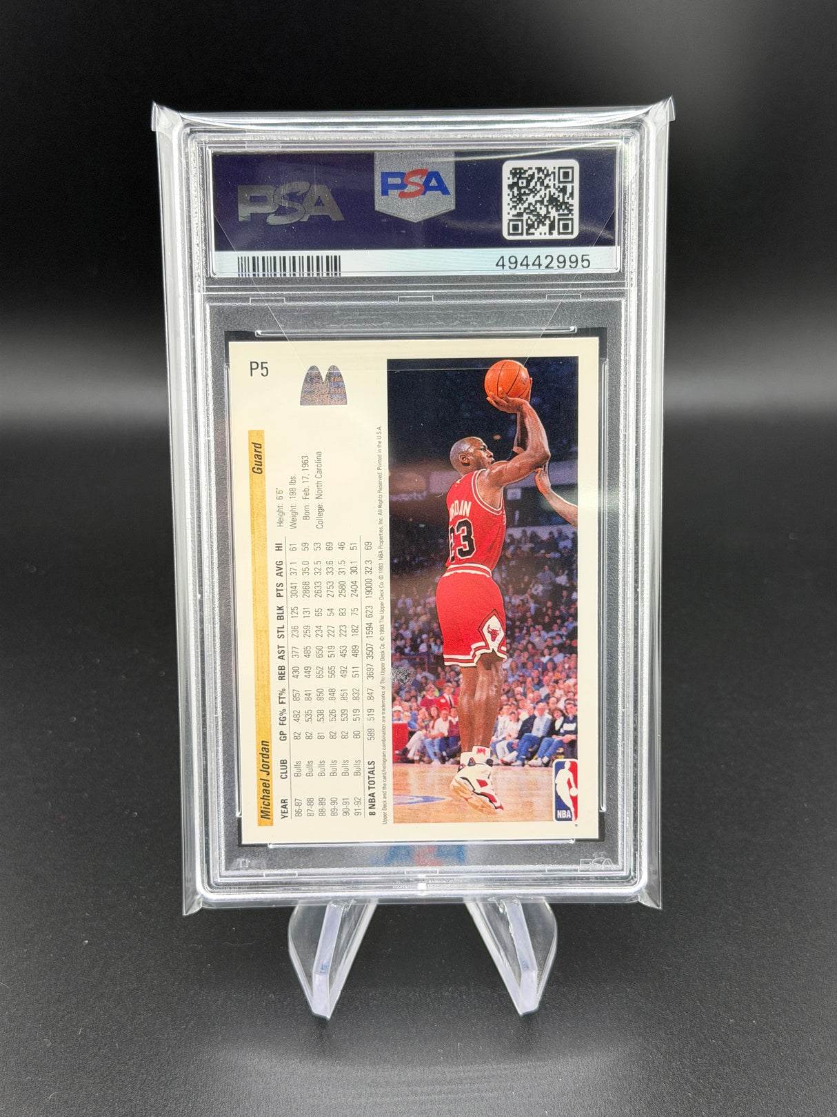 Michael Jordan 1992 Upper Deck McDonald's PSA 9 Mint Bulls HOF