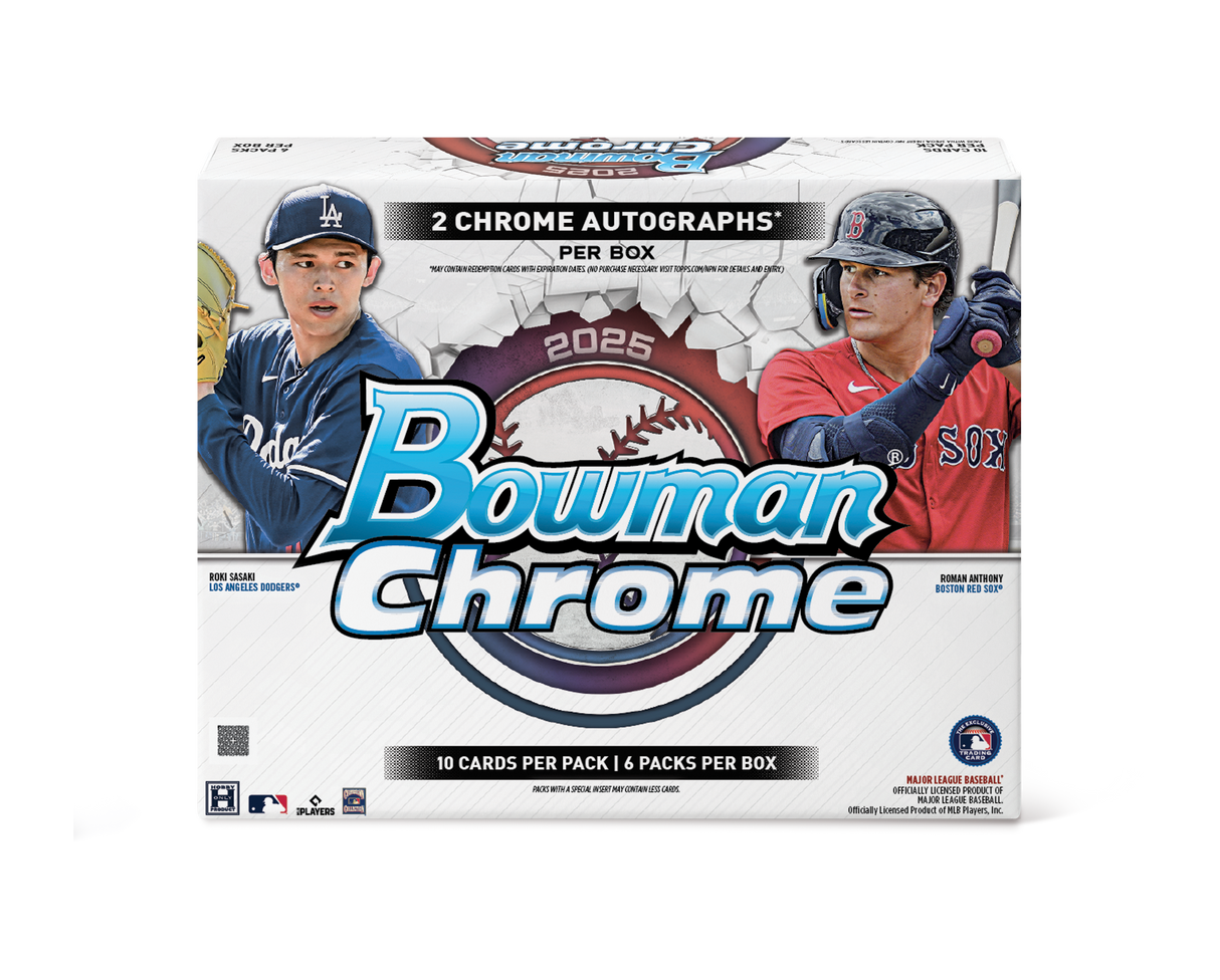 2025 Bowman Chrome Baseball Hobby Box - Presell
