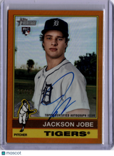 Jackson Jobe 2022 Topps Heritage Rookie RC Real One Auto On Card /25 Tigers
