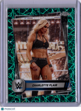 Charlotte Flair 2025 Topps Chrome Green Laser Refractor /175