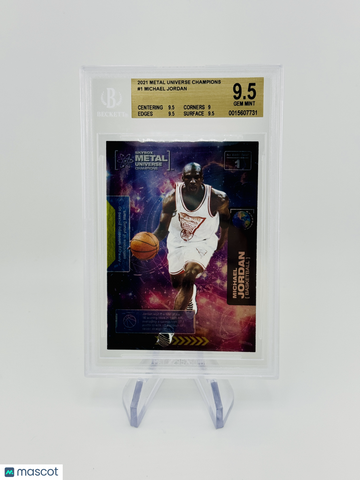 Michael Jordan 2021 Metal Universe Champions BGS 9.5