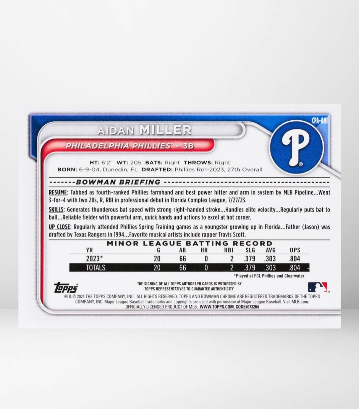 2024 Bowman Baseball Hobby Box