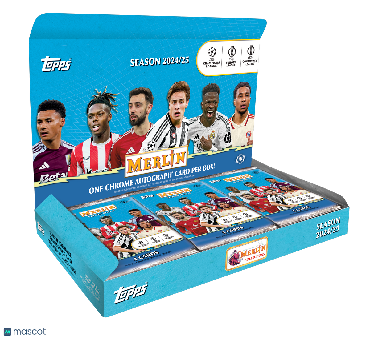 2024-25 Topps Merlin UEFA Club Competitions Hobby Box