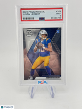 Justin Herbert 2020 Panini Mosaic Rookie RC PSA 9 Mint Chargers