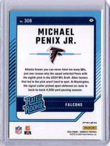 Michael Penix Jr. 2024 Panini Donruss Optic Preview Red Green Rated Rookie RC
