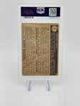 Andy Pafko 1952 Topps #1 Black Back Brooklyn Dodgers PSA 1 PR
