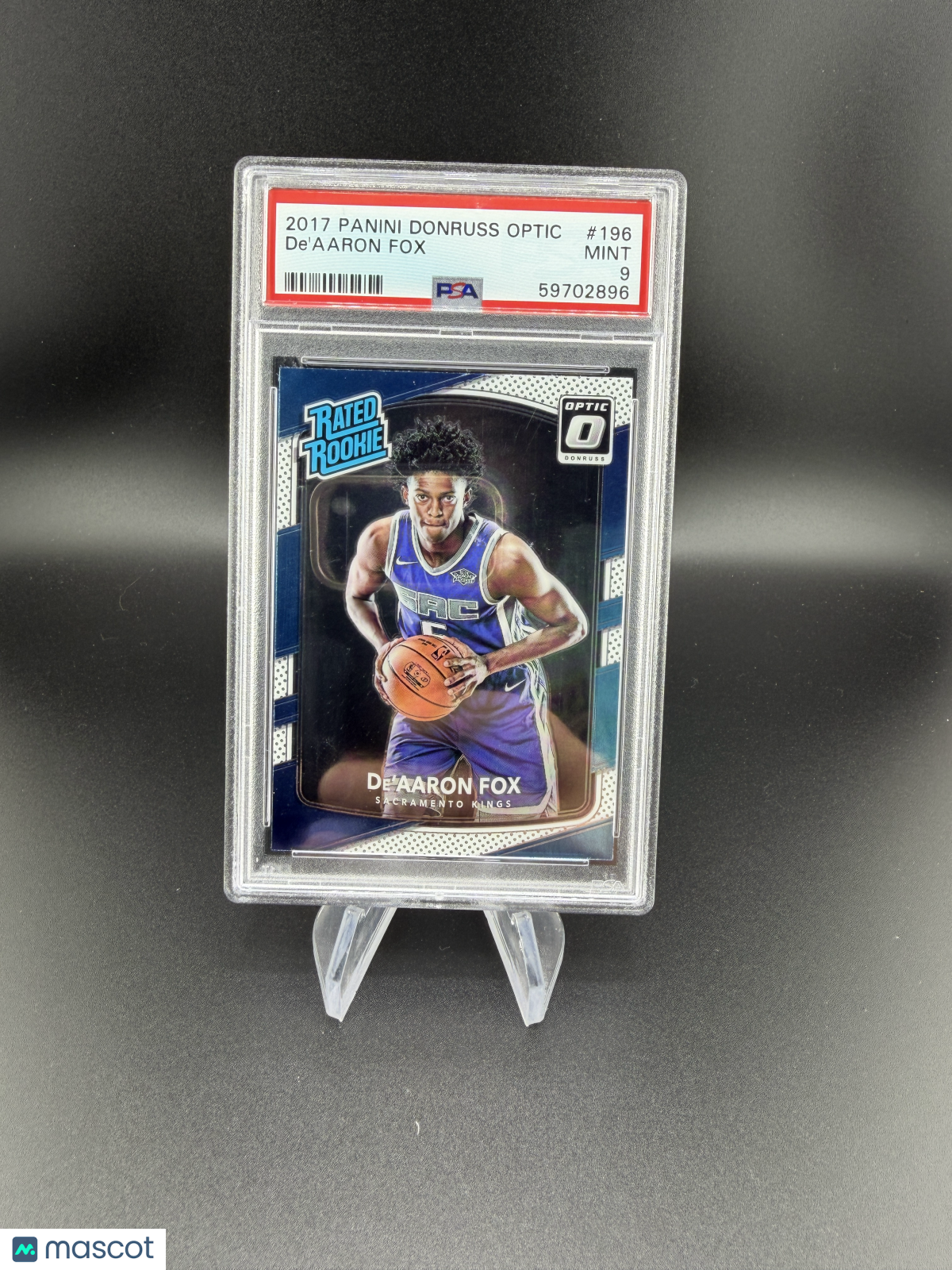 De'aaron Fox 2017 Panini Donruss Optic Rookie RC PSA 9 Mint