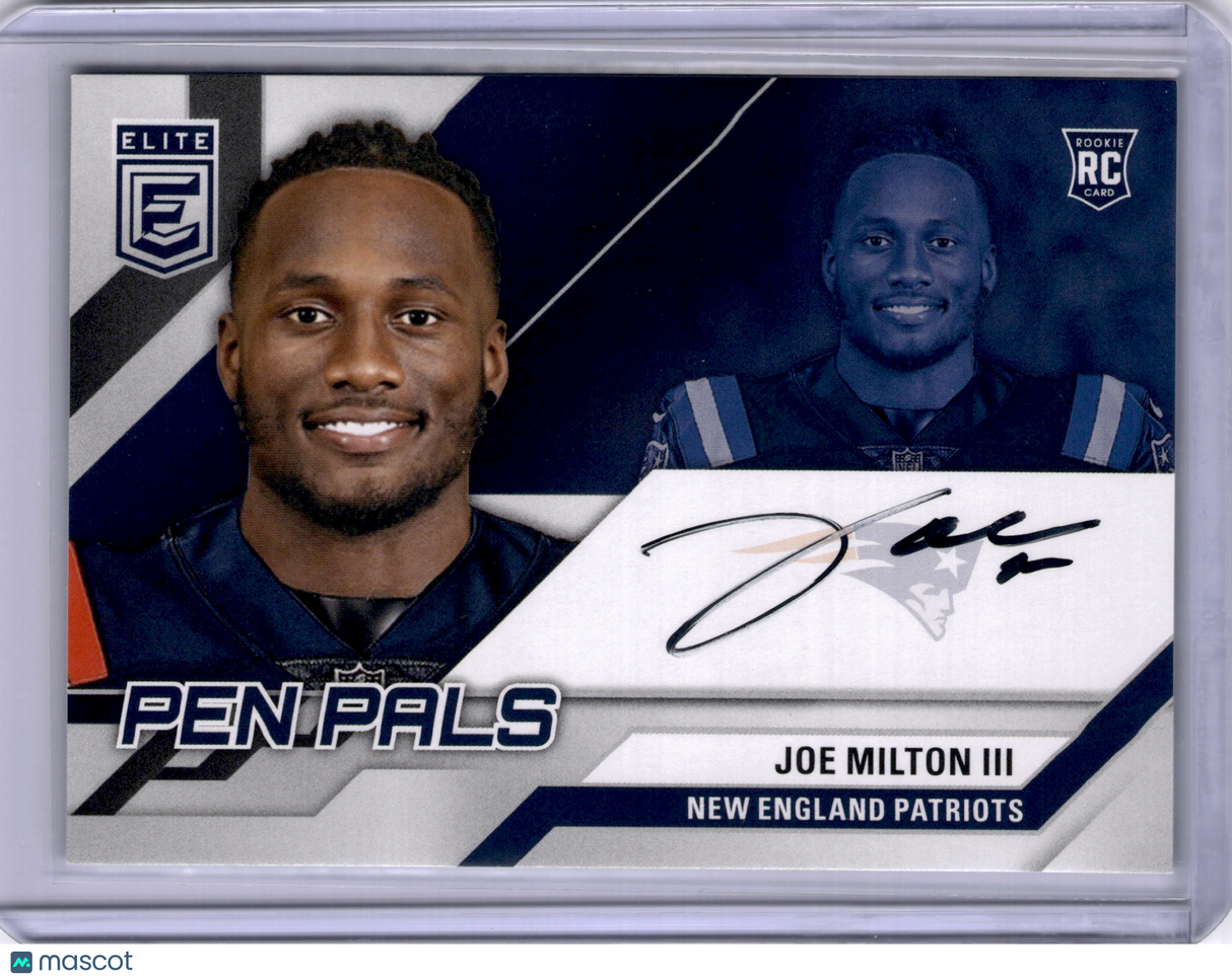 Joe Milton III 2024 Panini Elite Pen Pals Autograph On Card Auto Rookie RC