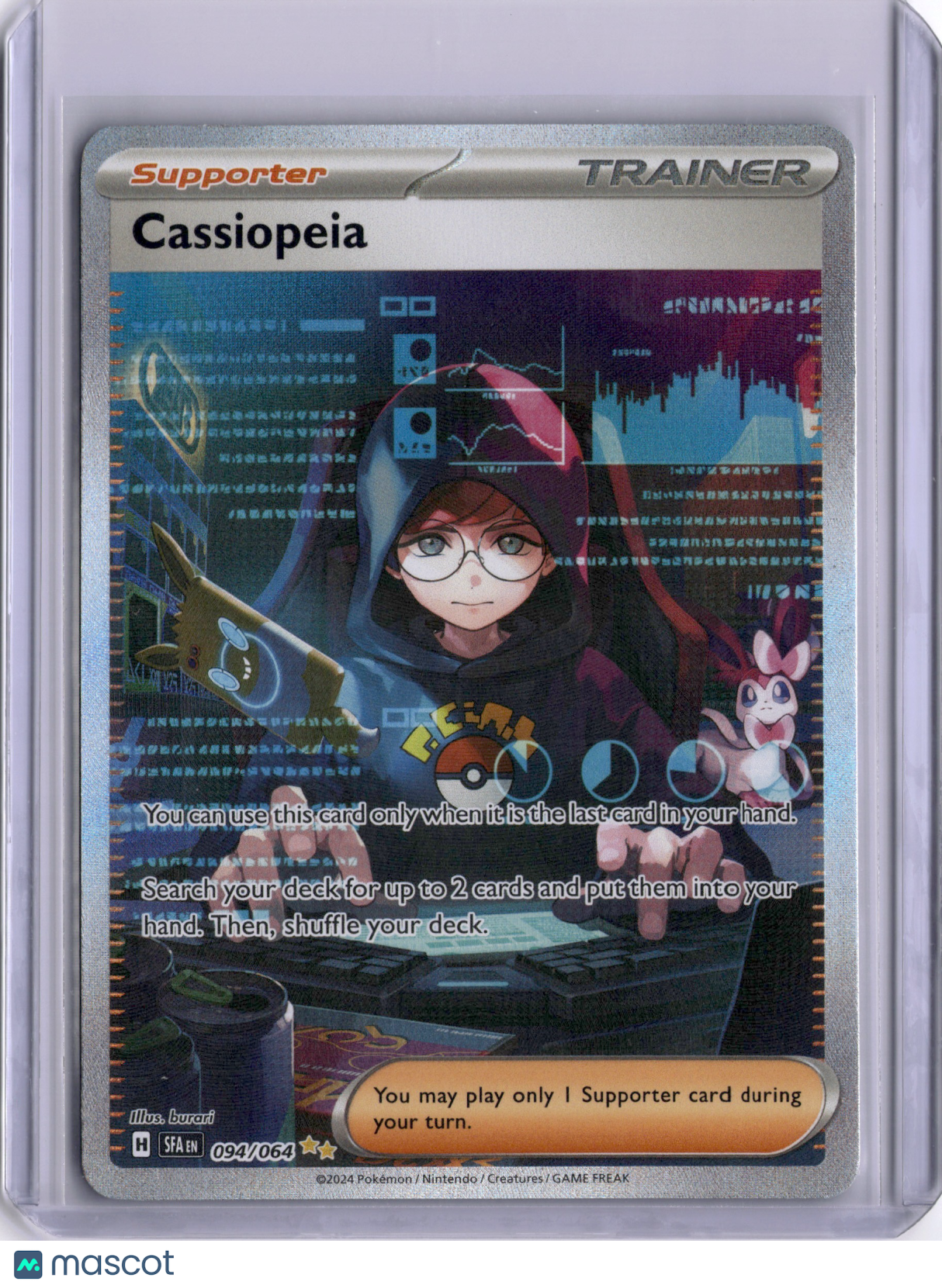 Cassiopeia Shrouded Fable 094/066 Holo Full Art Special Illustration Rare TCG