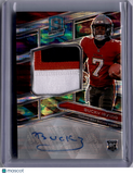 Bucky Irving 2024 Panini Spectra Prizm Patch Auto RPA Rookie RC /75 Bucs