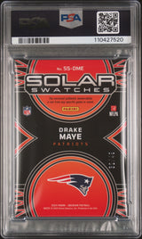 Drake Maye 2024 Obsidian Solar Swatches /49 4 Color Patch Rookie RC PSA 9