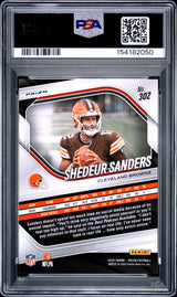 Shedeur Sanders 2025 Panini Prizm Lazer Rookie RC PSA 10 Gem Mint Browns