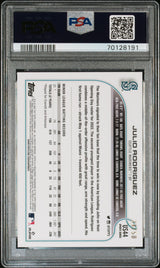 Julio Rodriguez 2022 Topps Update Mothers's Day Hot Pink /50 Rookie RC PSA 9