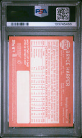 Bryce Harper 2013 Topps Heritage Chrome Purple Refractor PSA 9 Mint