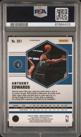 Anthony Edwards 2020-21 Panini Mosaic Gold Wave Rookie RC PSA 10 Gem Mint